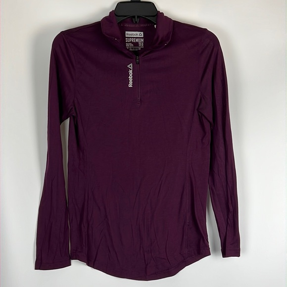 Women's Reebok Workout Ready Supremium 2.0  1/4 Zip Size: S - Picture 3 of 5